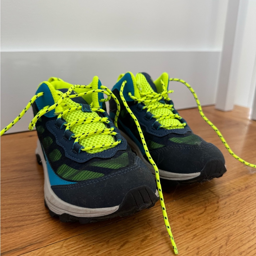 Merrell Kids' Lime and Navy Sneakers